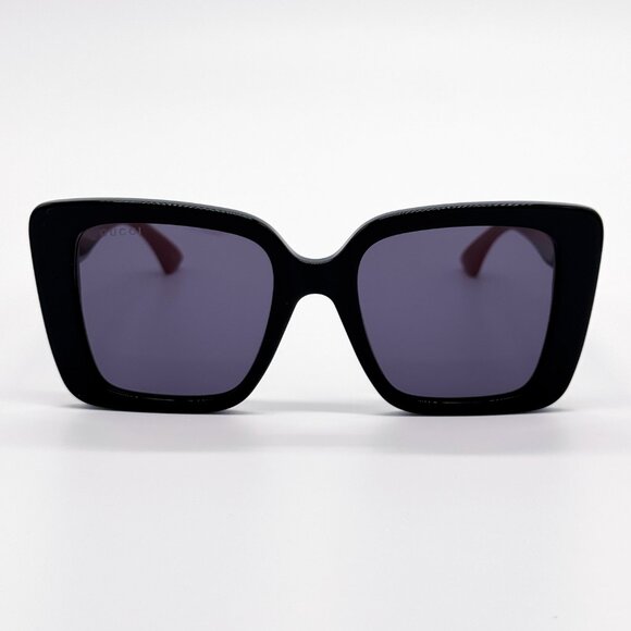 NEW GUCCI GG1861S 004 WOMEN SHINY BLACK SUNGLASSES GUCCI - Picture 5 of 13